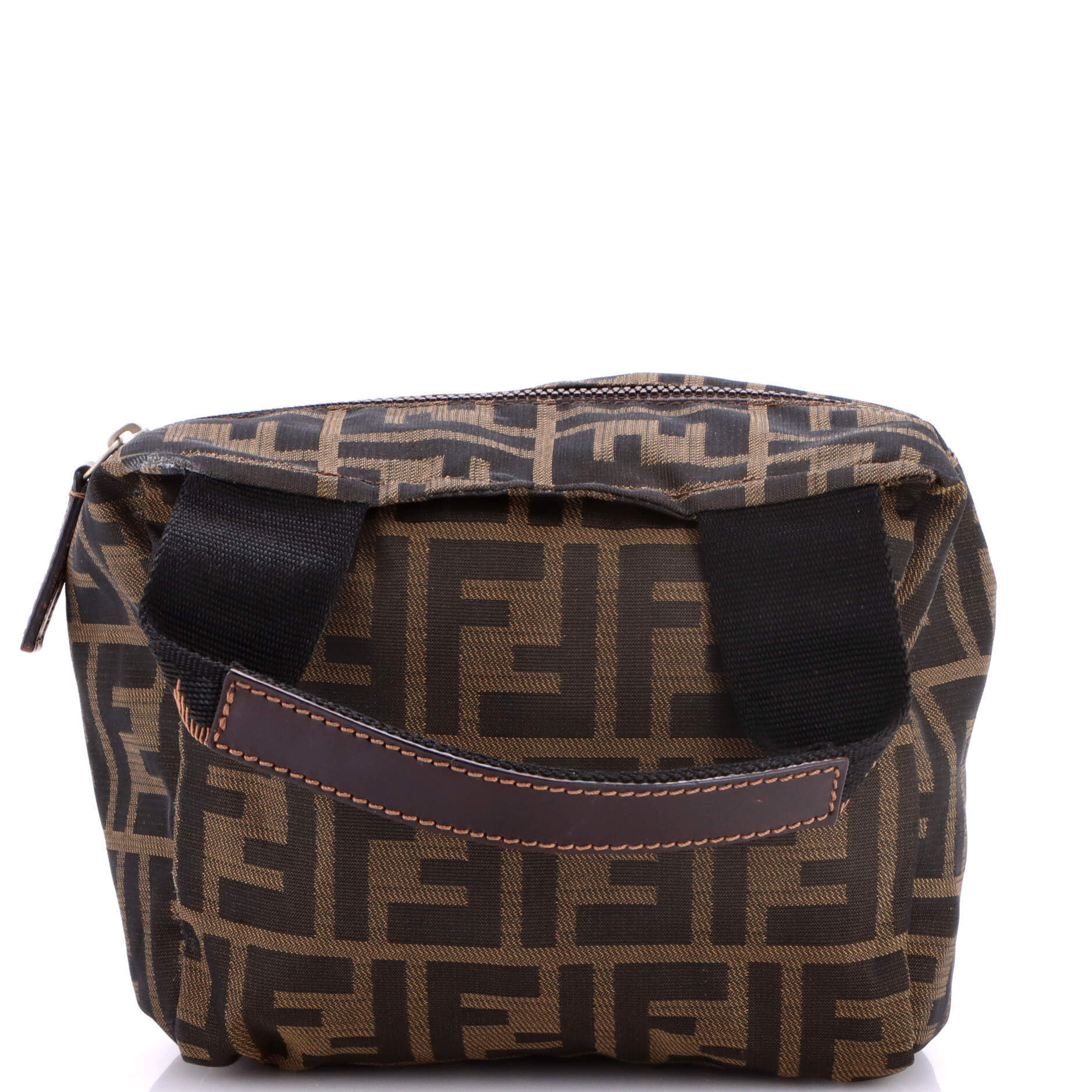 Fendi Mini Vintage 1925 Cosmetic Tote Zucca Canvas